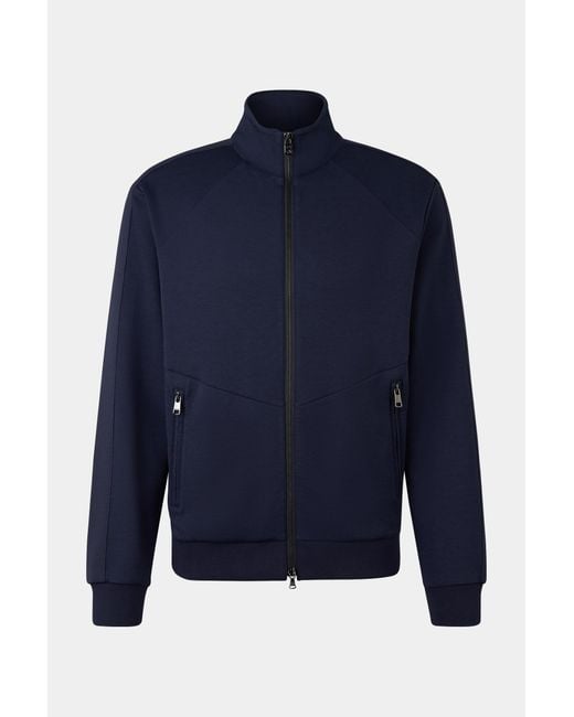 Bogner Blue Severin Jersey Jacket for men