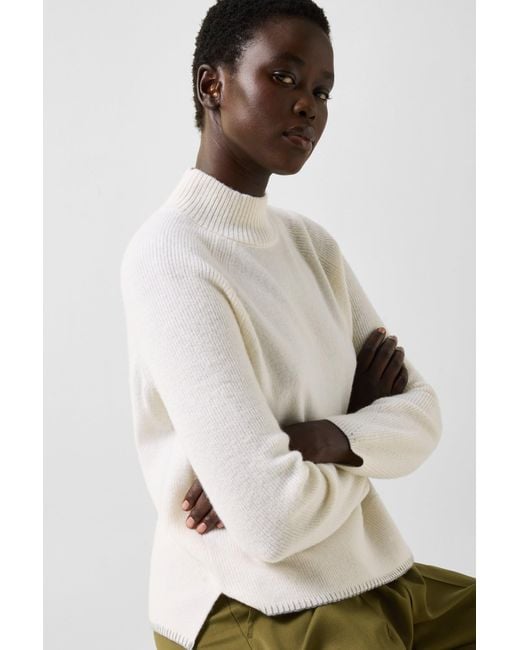 Bogner White Lena Virgin Wool Pullover
