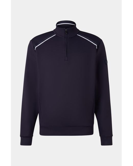 Bogner Blue Sweat Troyer Tomek for men