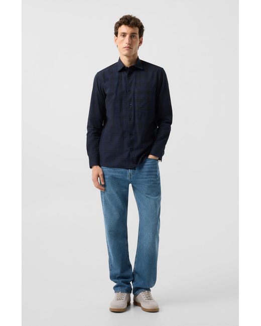 Bogner Blue Hardy Cotton Shirt for men