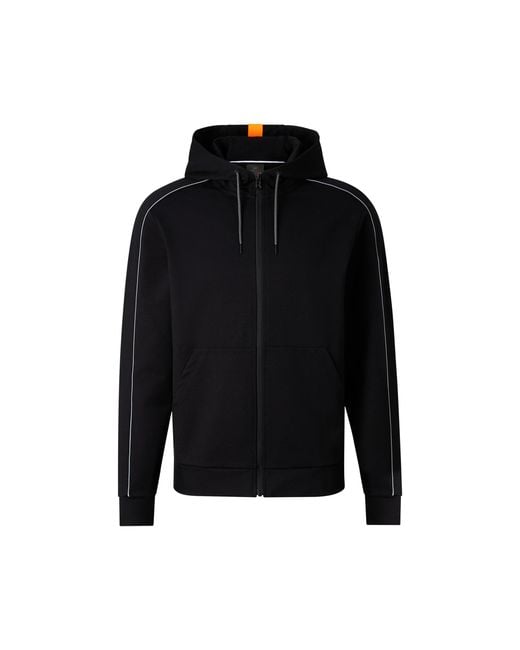 Bogner Fire + Ice Black Uday Jersey Jacket for men