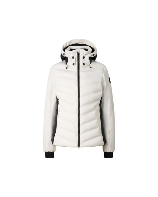 Bogner Fire + Ice White Janka Ski Jacket For