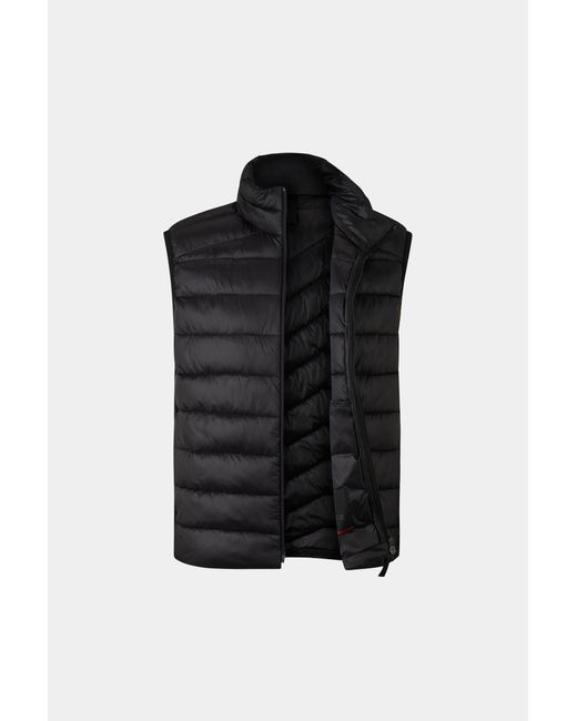 Bogner Fire + Ice Black Homer Quilted Waistcoat for men