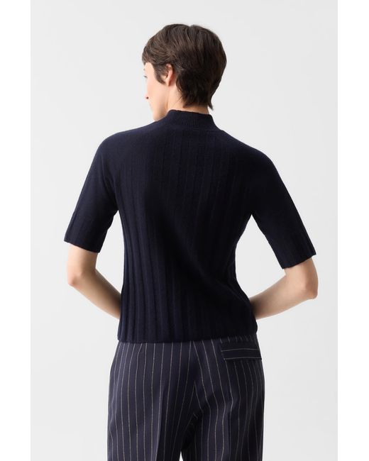 Bogner Blue Virgin Wool Cashmere Shirt Tina