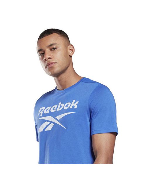 Reebok Men's Short Sleeve T-shirt Workout Ready Supremium Blue for Men |  Lyst UK