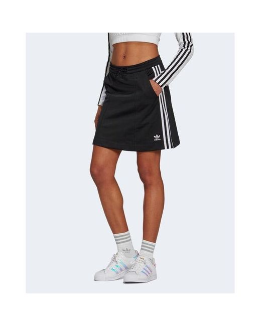 adidas Adicolor Classics Tricot Skirt in Black | Lyst