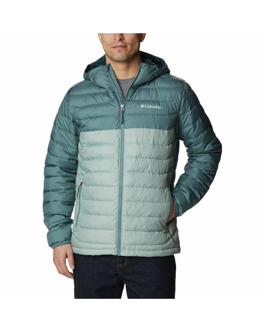 Columbia Men's Sports Jacket Powder Litetm Blue in Green for Men Lyst