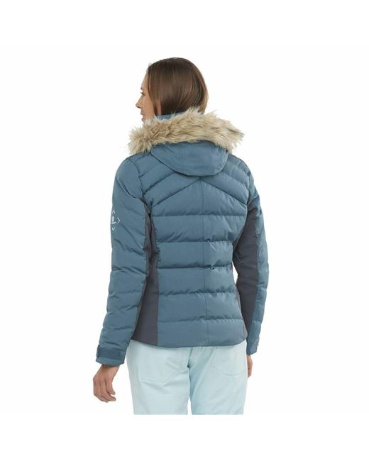 Salomon Ski Jacket Stormcozy Lady Light Blue for Men | Lyst