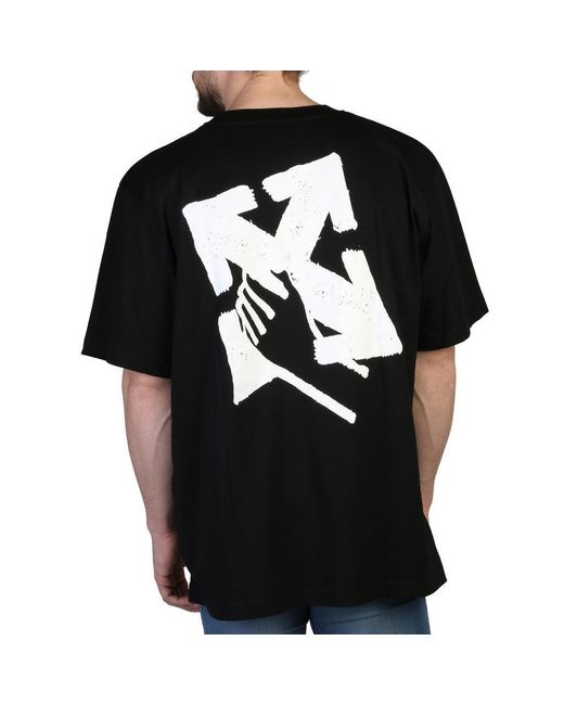 Off-White c/o Virgil Abloh Hand Arrow Slim-fit Cotton T-shirt in Black for  Men | Lyst