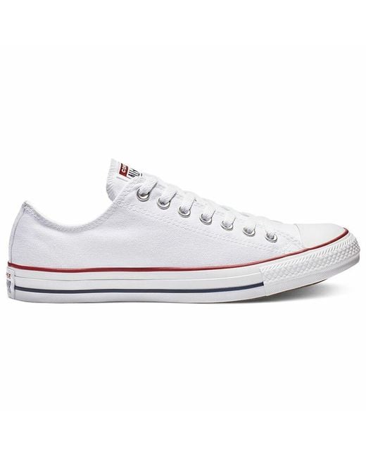 Converse Sports Trainers For Women Chuck Taylor All Star Low White (35) |  Lyst