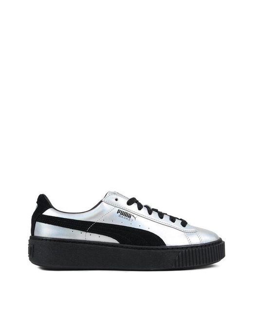 puma platform basket sneakers