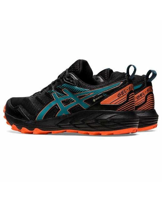 Ladies black asics trainers shop