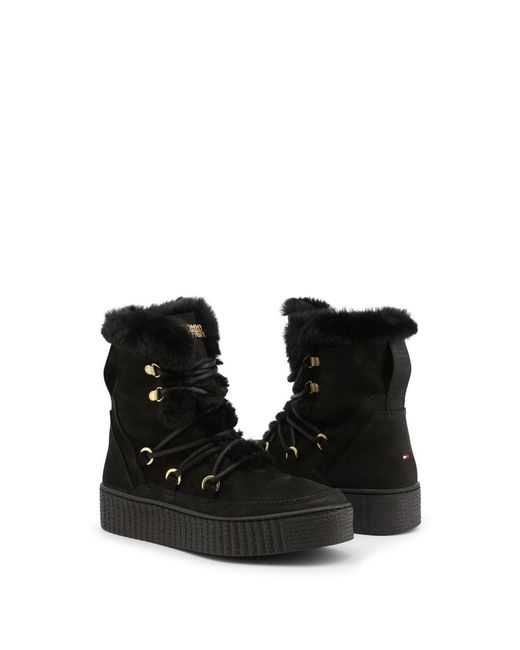 Tommy Hilfiger Boots in Black | Lyst