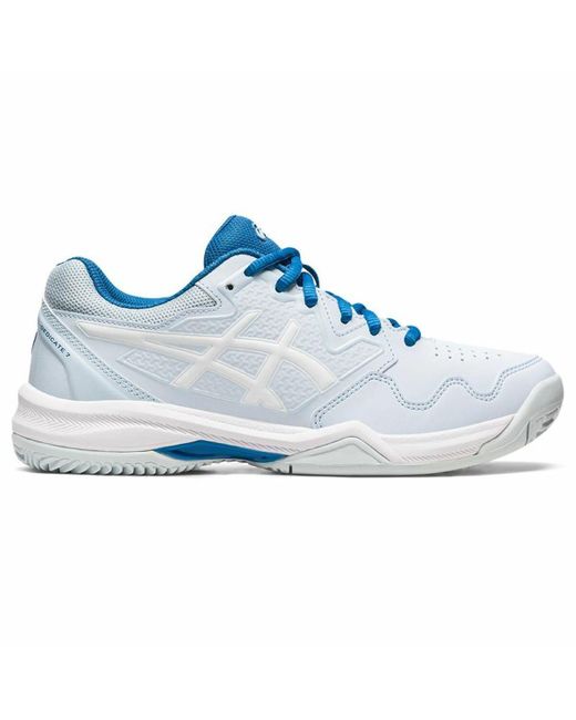 Asics Women's Tennis Shoes Geldedicate 7 Lady White in Blue Lyst
