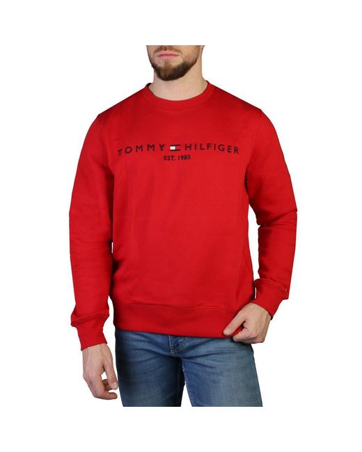 Tommy Hilfiger Sweatshirt in Red for Men Lyst