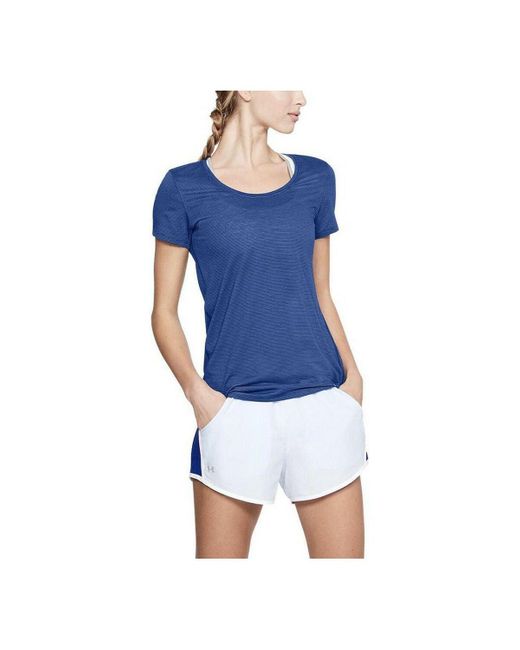 Under Armour Women's Short Sleeve T-shirt 1271517-574 Blue | Lyst