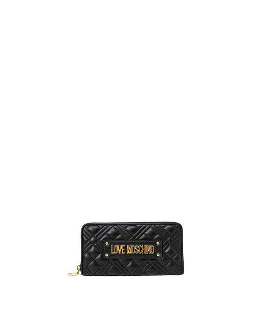 Love Moschino Women Wallet in Black | Lyst