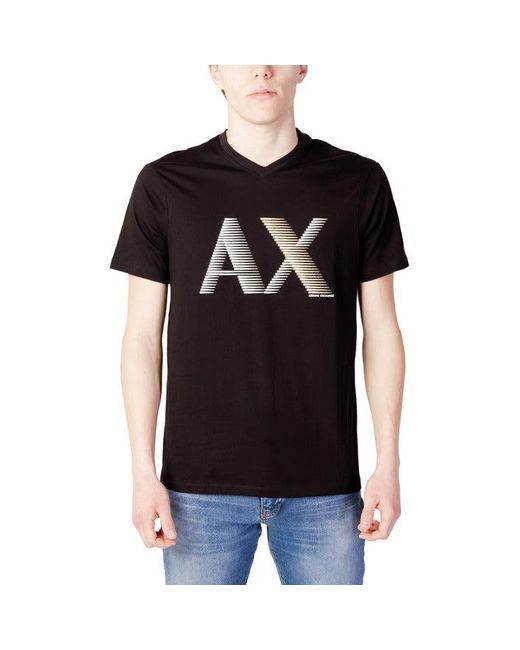 Armani Exchange Men T-shirt in Black for Men | Lyst