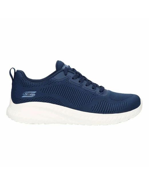 Skechers Sports Trainers For Women Bobs Sport Squad Chaos Face Off Dark  Blue | Lyst
