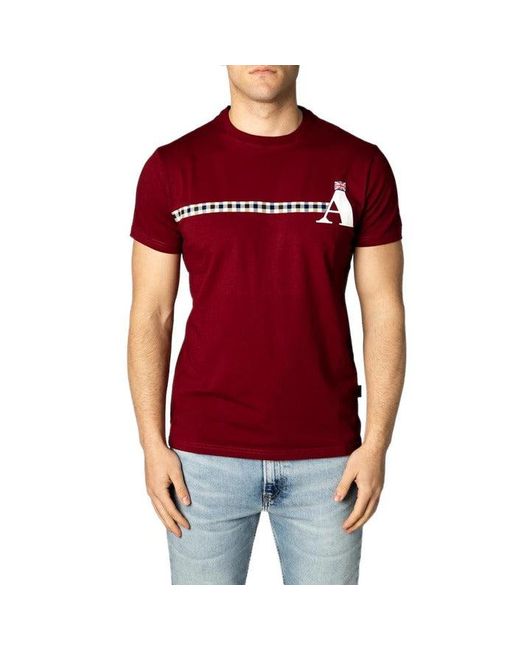 Aquascutum Cotton Men T-shirt in Bordeaux (Red) for Men - Save 34% | Lyst