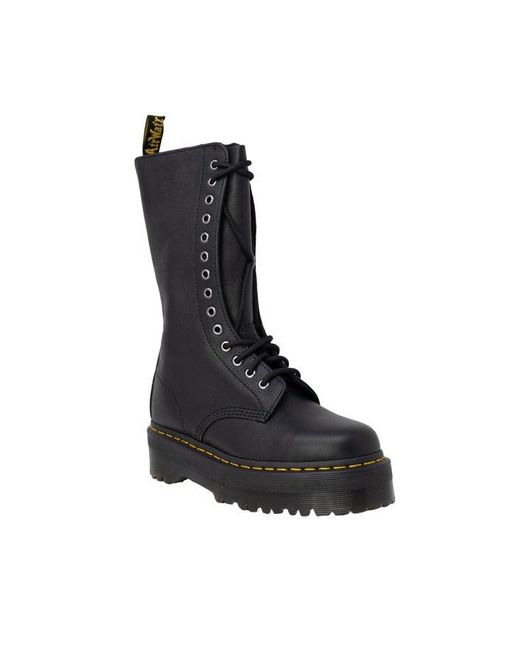 Dr. Martens 1b99 Pisa Leather Mid-calf Lace-up Women's Boots in Black ...