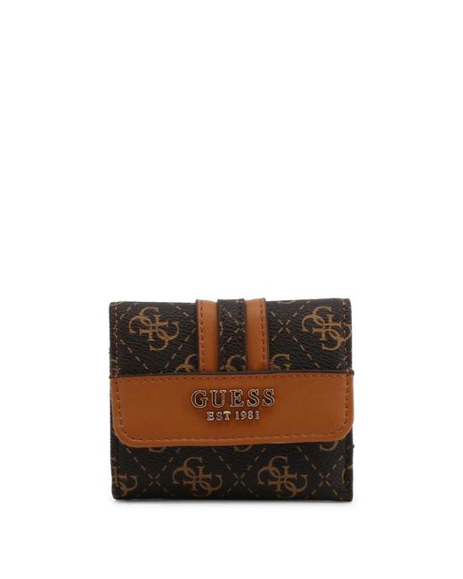 Guess Wallets in Brown | Lyst