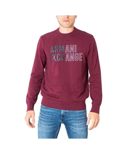 armani exchange red sweater