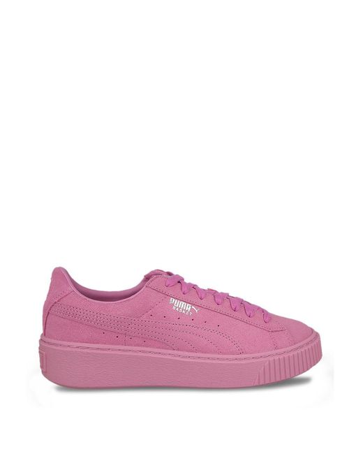 PUMA Leather Platform Reset Basket 