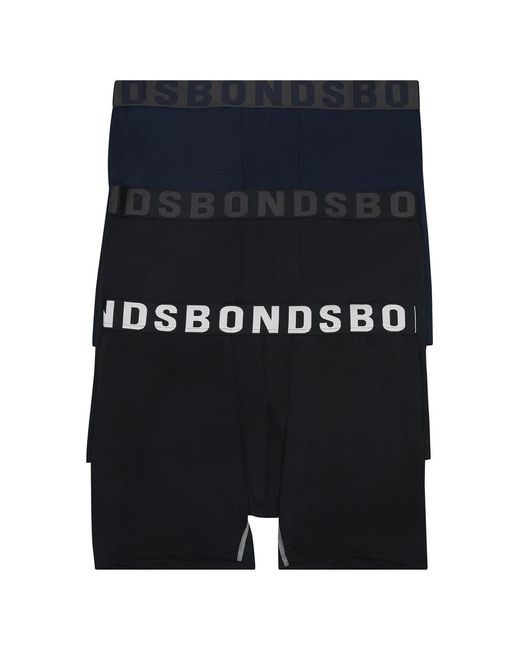 Bonds Blue Chafe Off Trunk 3 Pack for men