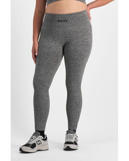 Bonds Gray Move Seamless Rib Legging
