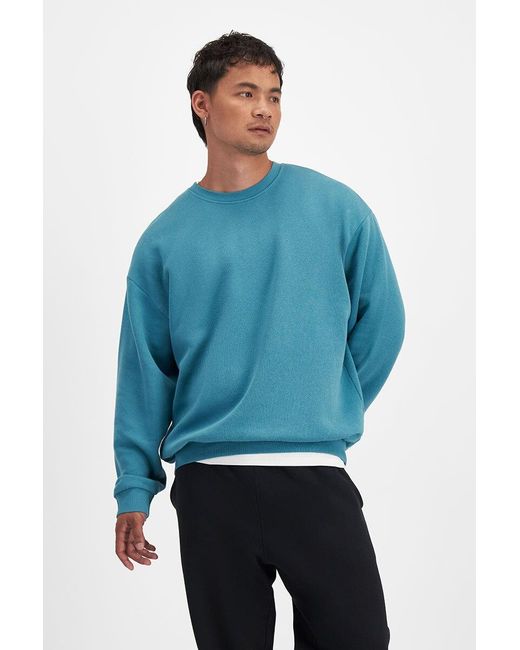 Bonds Blue Sweats Relaxed Fleece Pullover for men
