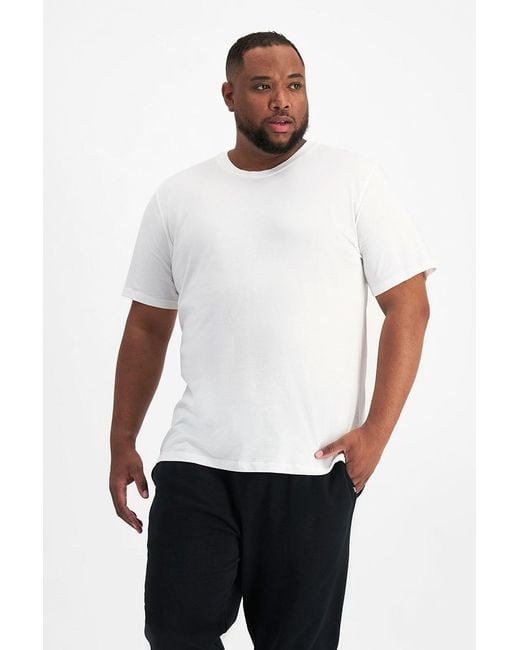 Bonds White Midweight Crew Tee for men