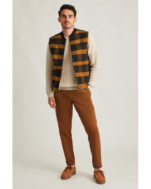 Bonobos Brown The Sherpa Lined Vest for men