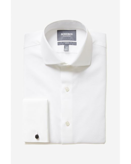 Bonobos Felt Tuxedo Shirt in White for 
