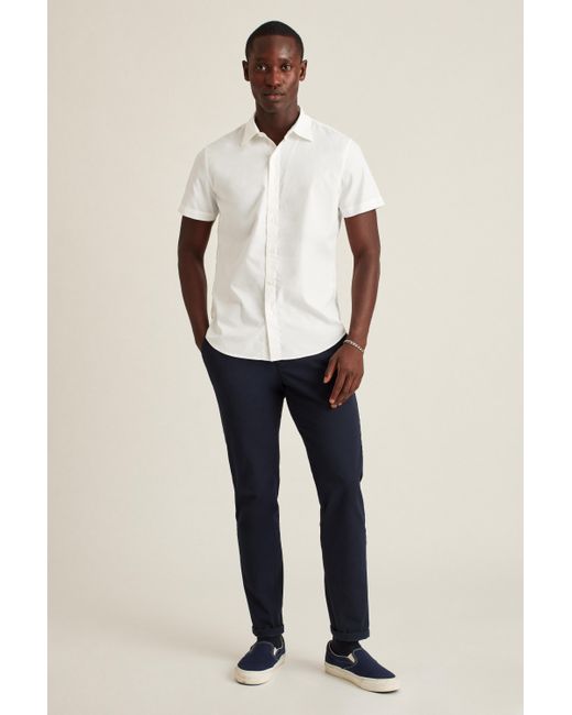 Bonobos Stretch Riviera Short Sleeve Shirt in White for Men | Lyst