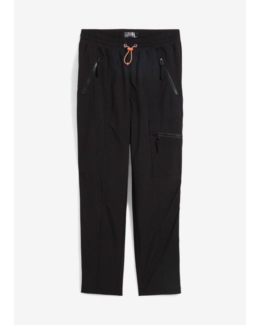 bonprix Black Gefütterte Funktionshose, Wasserabweisend