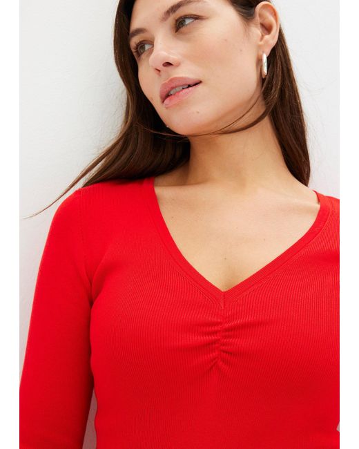 bonprix Red Feinstrickpullover