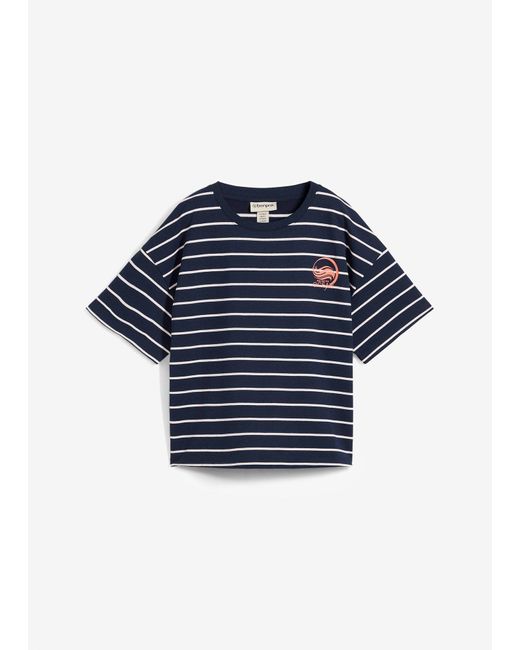 Felpa Stampata di bonprix in Blue