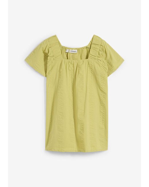 bonprix Yellow Tunikabluse Aus Baumwoll-Seersucker