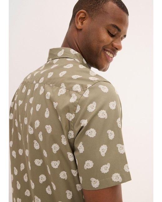 Camicia A Maniche Corte di bonprix in Green da Uomo
