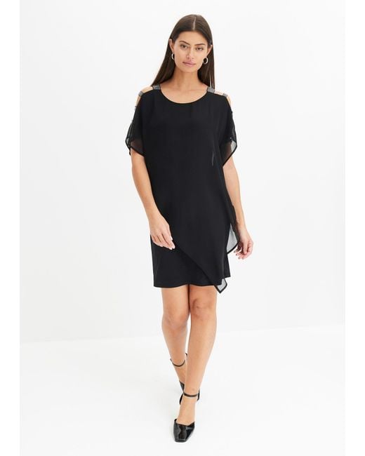 Abito Con Dettagli di bonprix in Black