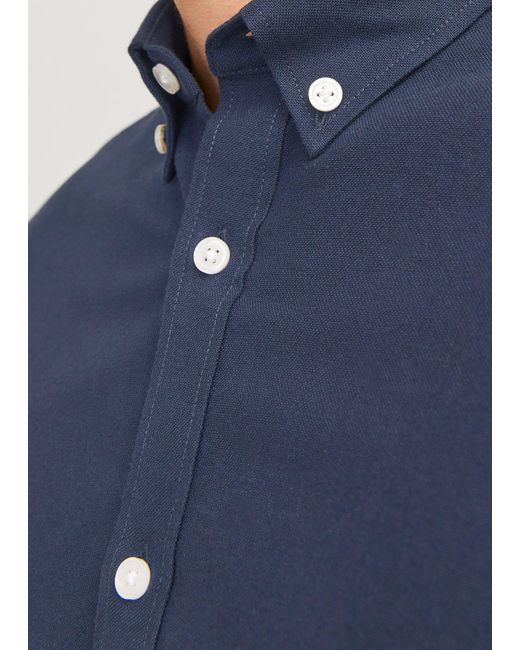 bonprix Jj Rebel Langarmhemd, Regular Fit in Blue für Herren