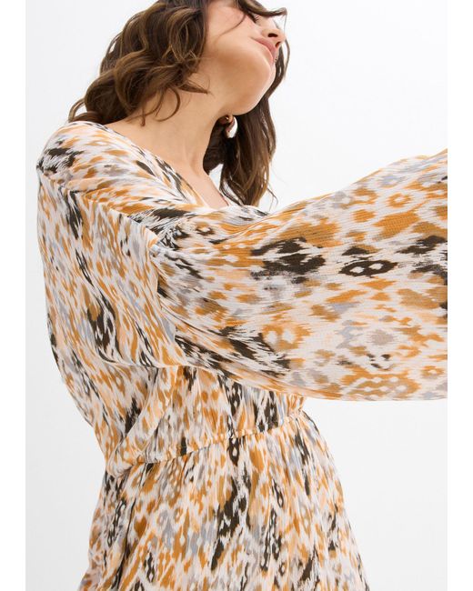 bonprix White Kurzer Jumpsuit Aus Fließender Viskose