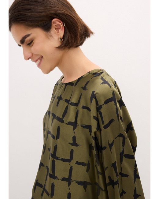 Blusa Con Maniche A Pipistrello di bonprix in Green