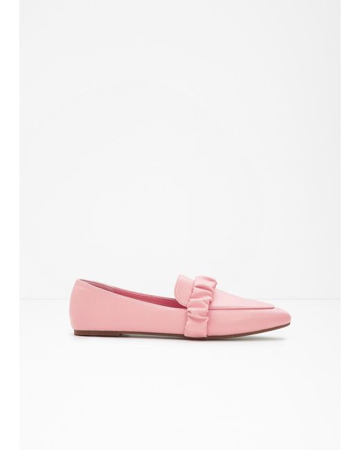 bonprix Pink Loafer Mit Raffung