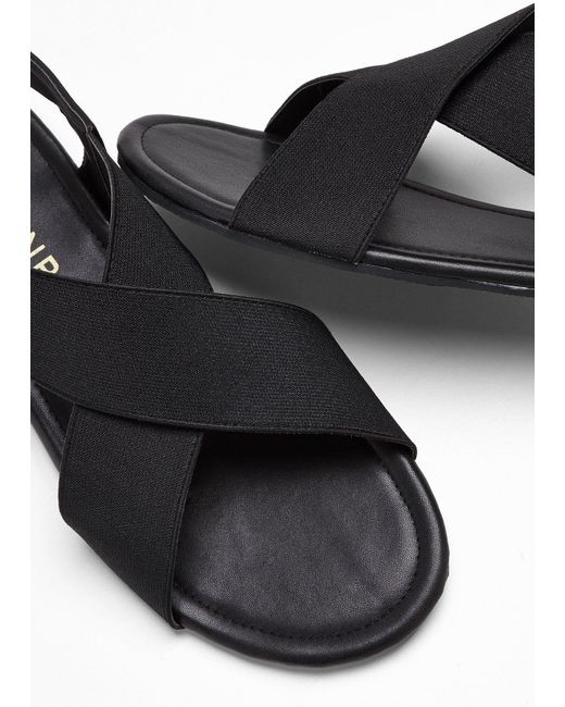 bonprix White Sandalen Mit Elastischen Riemen