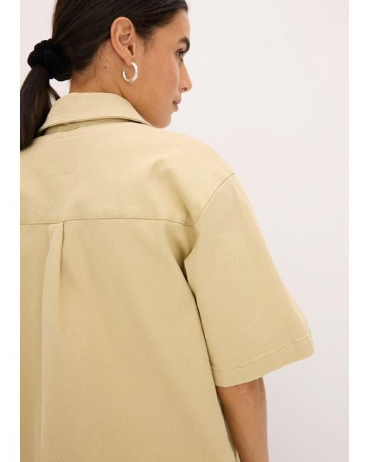bonprix White Hemdjacke Mit Kurzem Ärmel