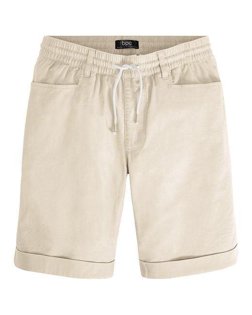 Bermuda Con Elastico di bonprix in Natural da Uomo