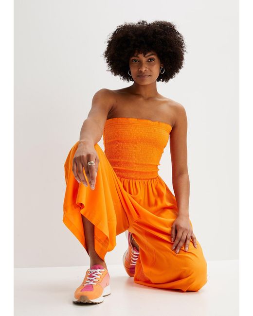 bonprix Orange Jumpsuit Aus Fließender Viskose
