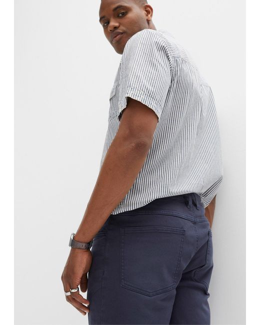 bonprix Coloured Stretch-Bermuda, Regular Fit in Blue für Herren